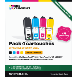 Pack 4 cartouches compatibles Epson 79XL T7901-T7904 | 1er Prix