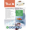 Peach Kit de 100 Pochettes de plastification A4/A5/A6/ Business Card 80 microns - PPC500-03