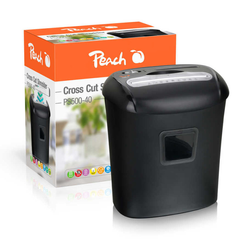 Peach Destructeur coupe croiée avec chargeur automatique de documents - PS500-40
