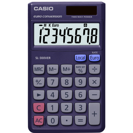 Calculatrice de poche Casio SL-300-VER-SA-EH BLUE