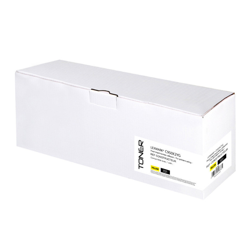 Toner Laser Compatible Lexmark C950X2YG Jaune - Solidaire