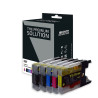 Cartouches BROTHER LC1220/1240/1280 compatibles - Pack 5 couleurs