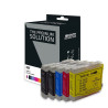 Cartouches Brother LC970/LC1000 compatibles pack 5 (Noir+CMJ) 1er Prix