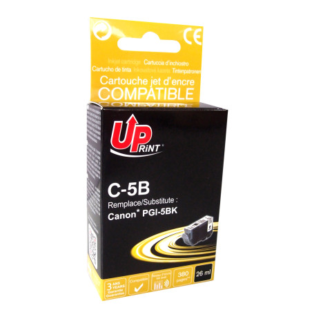 Cartouche UPrint Noir Premium pour Canon Pixma IP 3300, IP 3500, IP