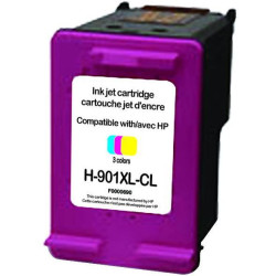 Cartouche UPrint Premium CL 500 pages CC656A pour imprimantes HP