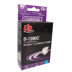 Cartouche Cyan Premium UPrint pour imprimantes Brother LC1280XL/LC1240