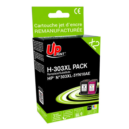 UPrint N°303XL Premium BK+CL pour imprimantes HP - Compatible OEM