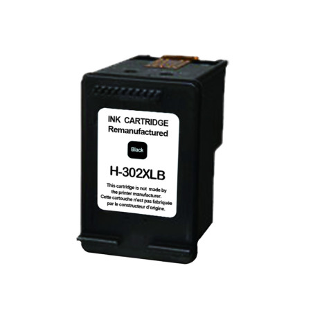 Cartouche UPrint N°302XL Premium Noir pour imprimantes HP - Unité