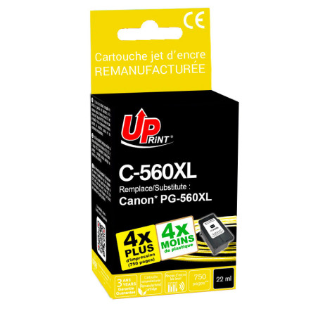 Cartouche Premium Noir UPrint PG-560XL pour Canon Pixma TS 5300 Series