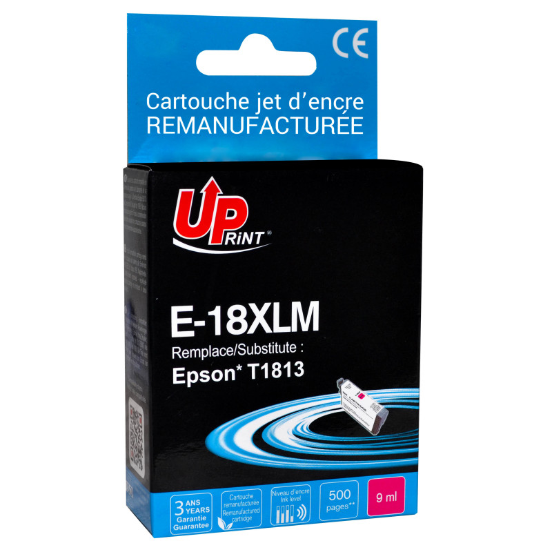Cartouche UPrint Magenta Premium pour Epson T1813 T1803
