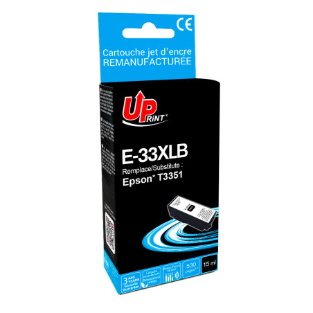 Cartouche UPrint Premium Noir T3351 compatible Epson – qualité premium