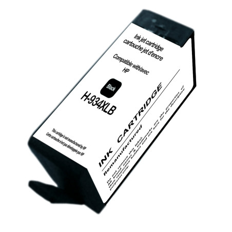 Cartouche Premium UPrint Noir N°934XL pour imprimantes HP - 1850 pages