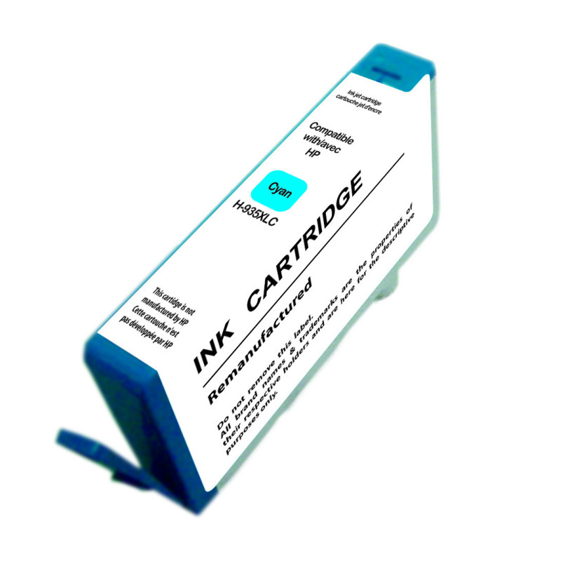 Cartouche Cyan Premium UPrint pour imprimantes HP – C2P24AE-N°935XL