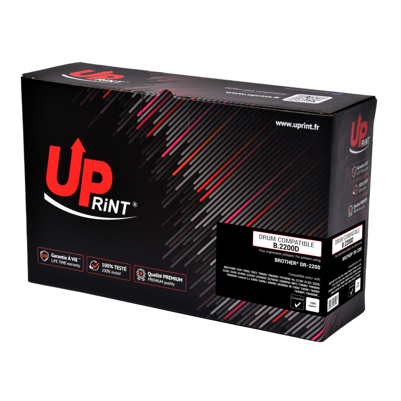 Consommable UPrint Premium compatible Brother DR2200 pour DCP-7055 à