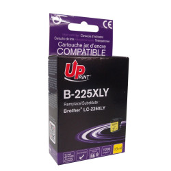 Cartouche jaune premium UPrint LC-225XL pour imprimantes Brother
