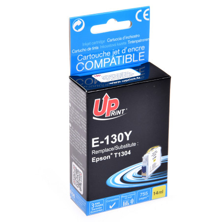 Cartouche UPrint Jaune Premium pour imprimantes Epson T130 - T1304