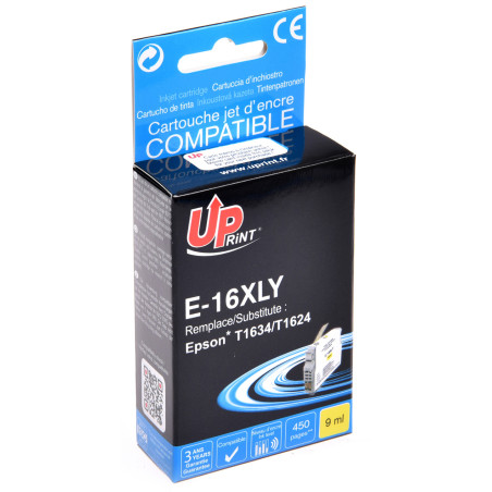 Cartouche UPrint compatible Epson 16XL jaune (C13T16344012)