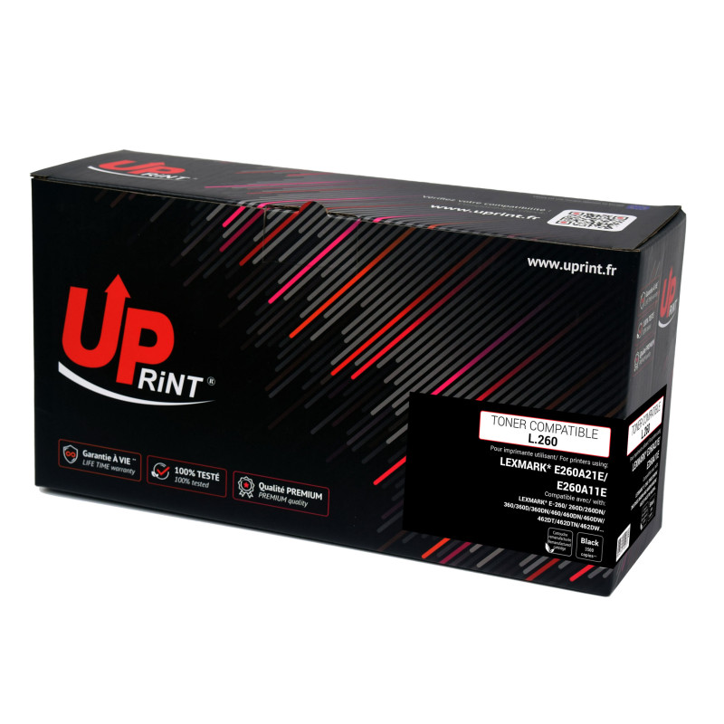 Cartouche laser UPrint compatible Lexmark E260A21E Premium