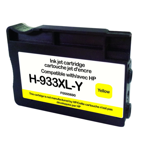 Cartouche jaune premium UPrint pour imprimantes HP CN056A