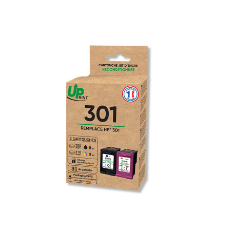 Cartouche UPrint Premium BK+CL pour HP DeskJet