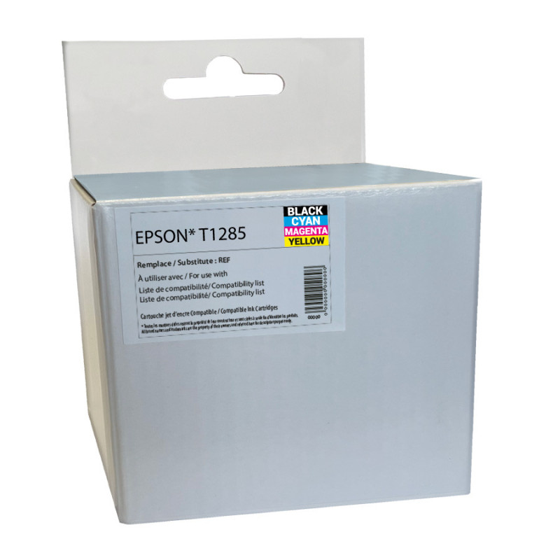 Cartouche compatible Epson T1281/T1282/T12 BK+C+M+Y | Solidaire