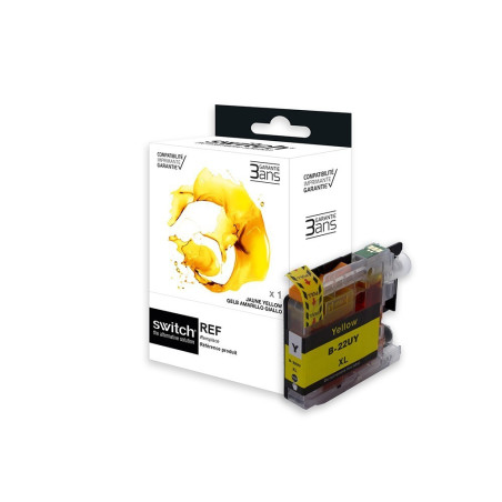 Cartouche Switch couleur LC22UY compatible Brother DCP-J 785 DW et