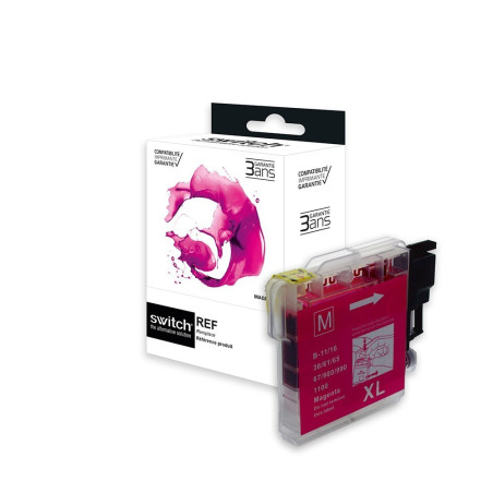 Cartouche Switch compatibles Brother LC980/LC1100M - Gamme Premium
