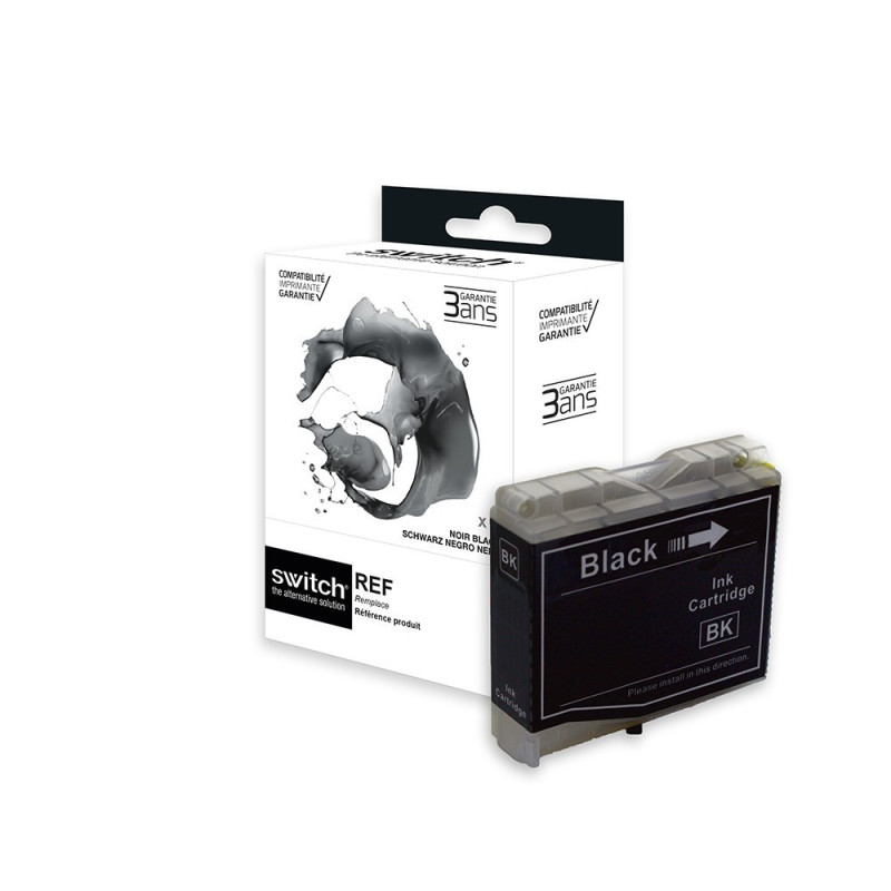 Cartouche Premium Switch LC985B Noir pour Brother DCP-J 125, DCP-J