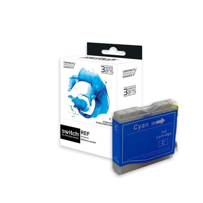 Cartouche Switch Noir LC985C pour imprimantes Brother DCP-J125 et