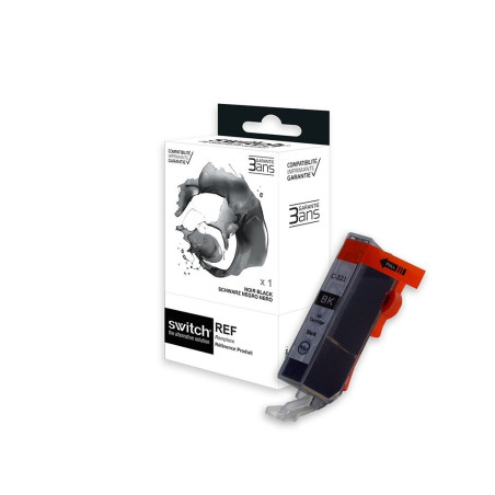 Cartouche Switch Premium compatible CLI-521B pour Canon Pixma IP/MP