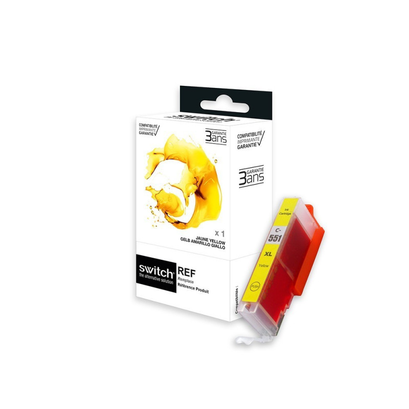 Cartouche Switch Premium compatible Canon CLI551YXL / 551XL