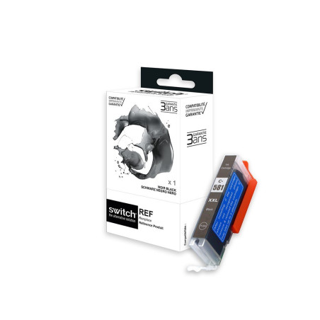 Cartouche Switch Premium compatible CLI581BKXXL pour Canon, gamme