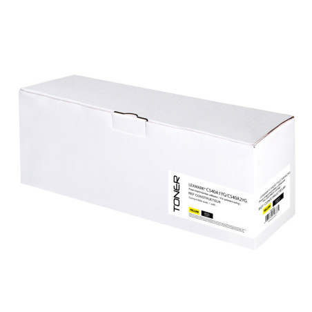 Toner remanufacturé Lexmark 540 (C540A1YG/C540A2YG) Jaune