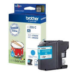Cartouche Origine Brother 22UC Cyan - Qualité constructeur