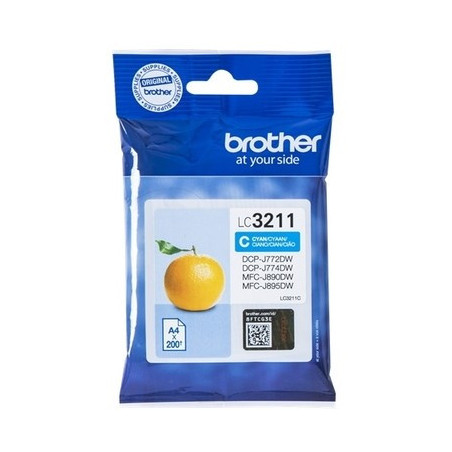 Cartouche Origine BROTHER 3211C Cyan - Référence exacte OEM