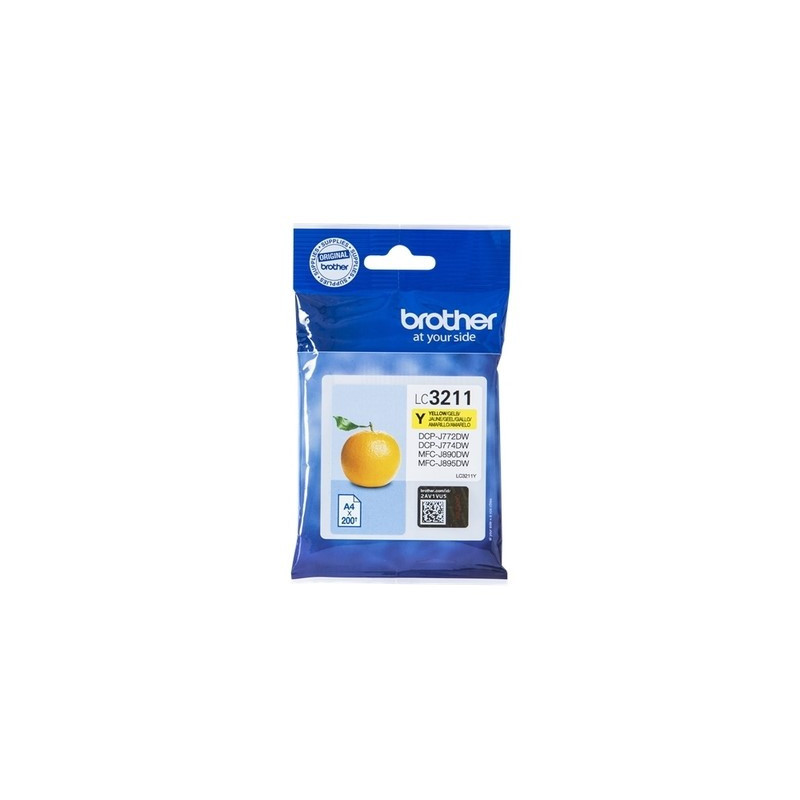 Cartouche jaune d'origine 3211Y pour imprimantes Brother, conforme