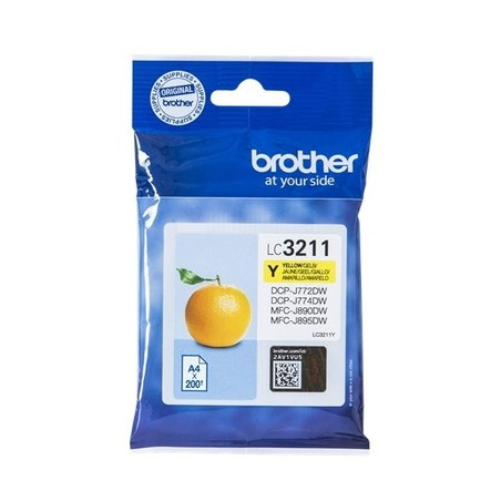 Cartouche jaune d'origine 3211Y pour imprimantes Brother, conforme
