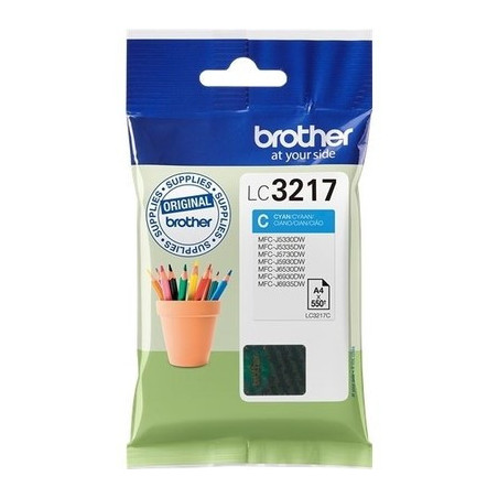 Cartouche D'encre Origine Brother 3217C Cyan - Référence exacte