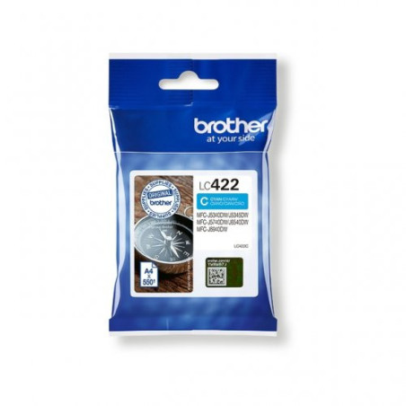Cartouche d'origine Brother Cyan pour MFC-J 5340 DW, 550 pages