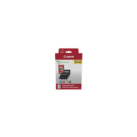 Cartouche Originale Canon CLI-526 Cyan Magenta Jaune - Pack x3 (526)