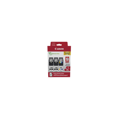Cartouche Origine Canon 540L/541XL Pack x3 Noir + Tricolor