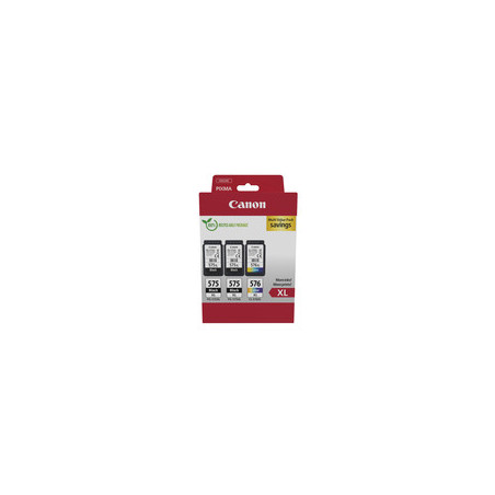 Cartouche Origine Canon 575XL/576XL Pack x3 - Noir + Tricolor