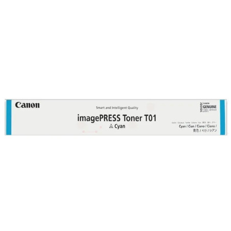 Cartouche Cyan T01 Origine pour Canon imagePRESS C 60/C 600/C 65/C