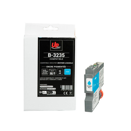 Cartouche Cyan Premium UPrint LC3235XLC pour Brother DCP-J 1100 DW