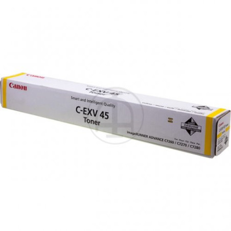 Cartouche d'origine jaune EXV45 pour imprimantes Canon Imagerunner