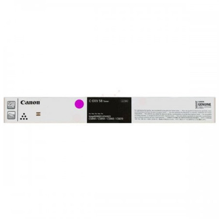 Toner Laser Original Canon EXV58 Magenta - Référence OEM conforme