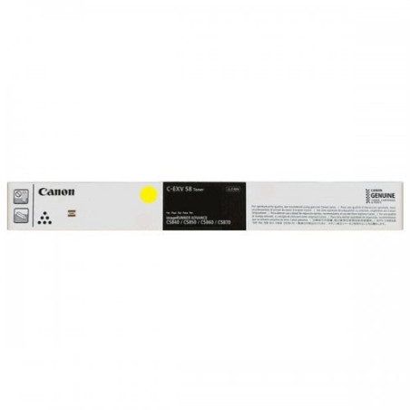 Cartouche/toner Origine jaune EXV58 pour imprimantes Canon