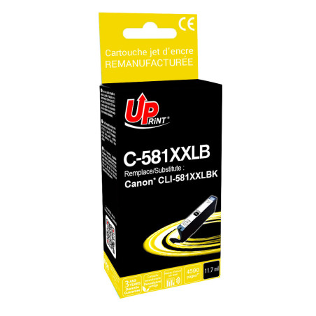 Cartouche Premium Noir UPrint pour imprimantes Canon CLI-581XXLB