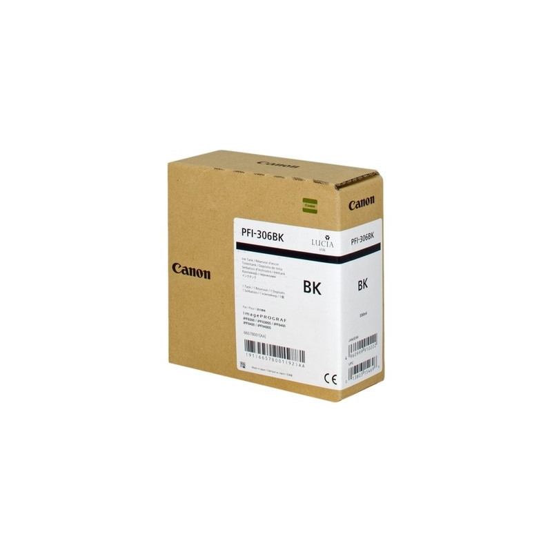 Cartouche Origine Noir Canon 6657B001 PFI306BK - Conforme et reconnue