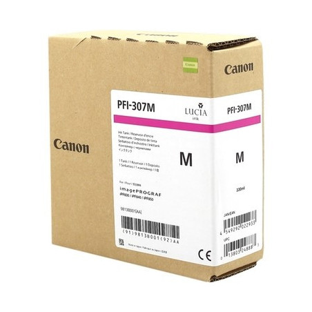 Cartouche d'origine Magenta Canon 307 pour imagePROGRAF IPF 830 et 840